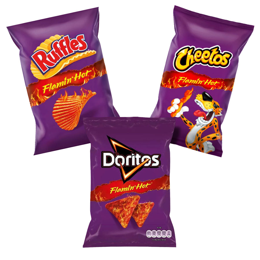 Confezione da 3 patatine Flamin Hot