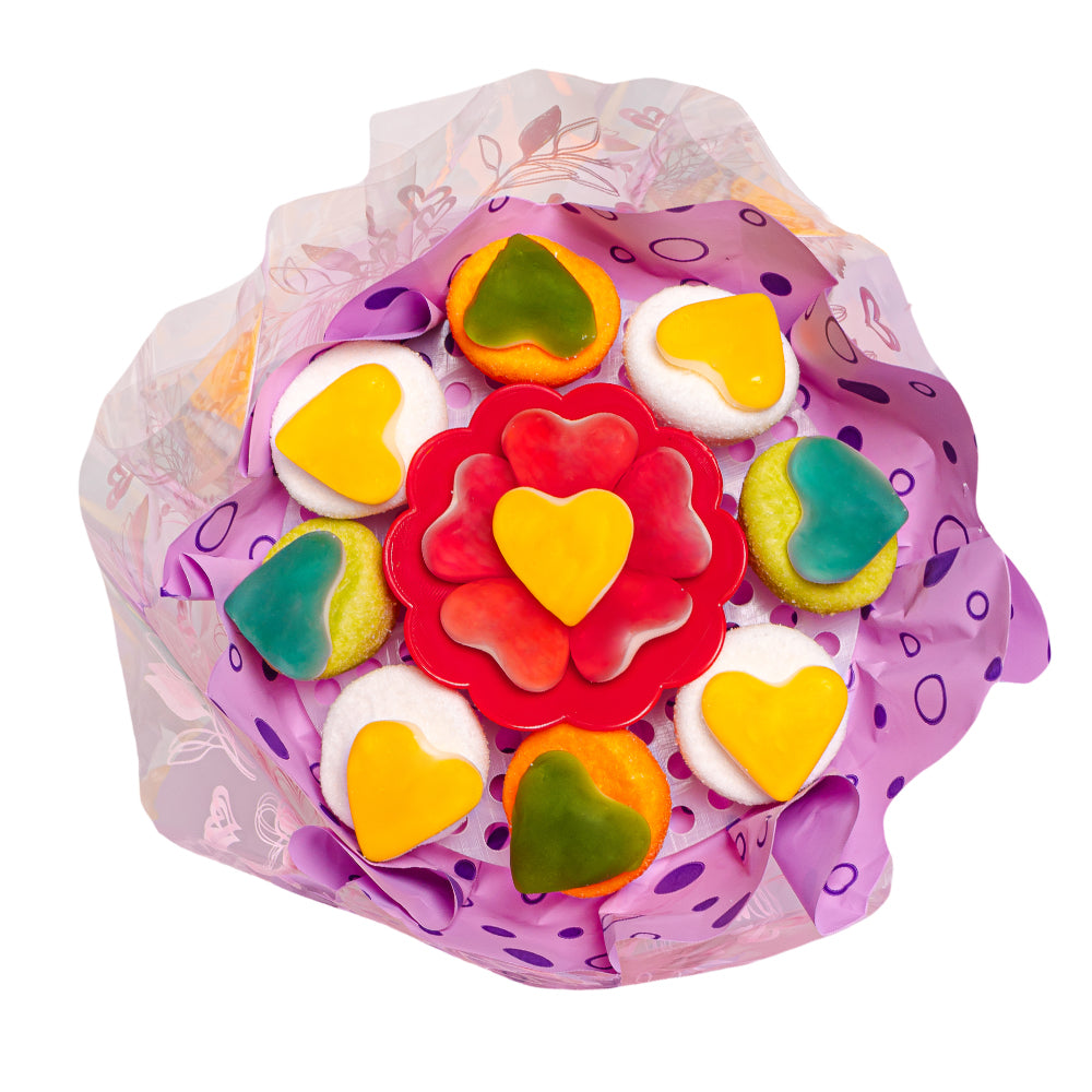 Wunnie Gummy Bouquet, buket od gumenih bombona i marshmallow mješovitih 162g