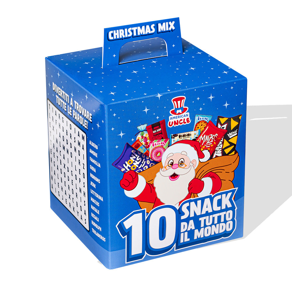 Christmas Mix, asortiman od 10 snack međunarodnih slatkih i slanih iznenađenja