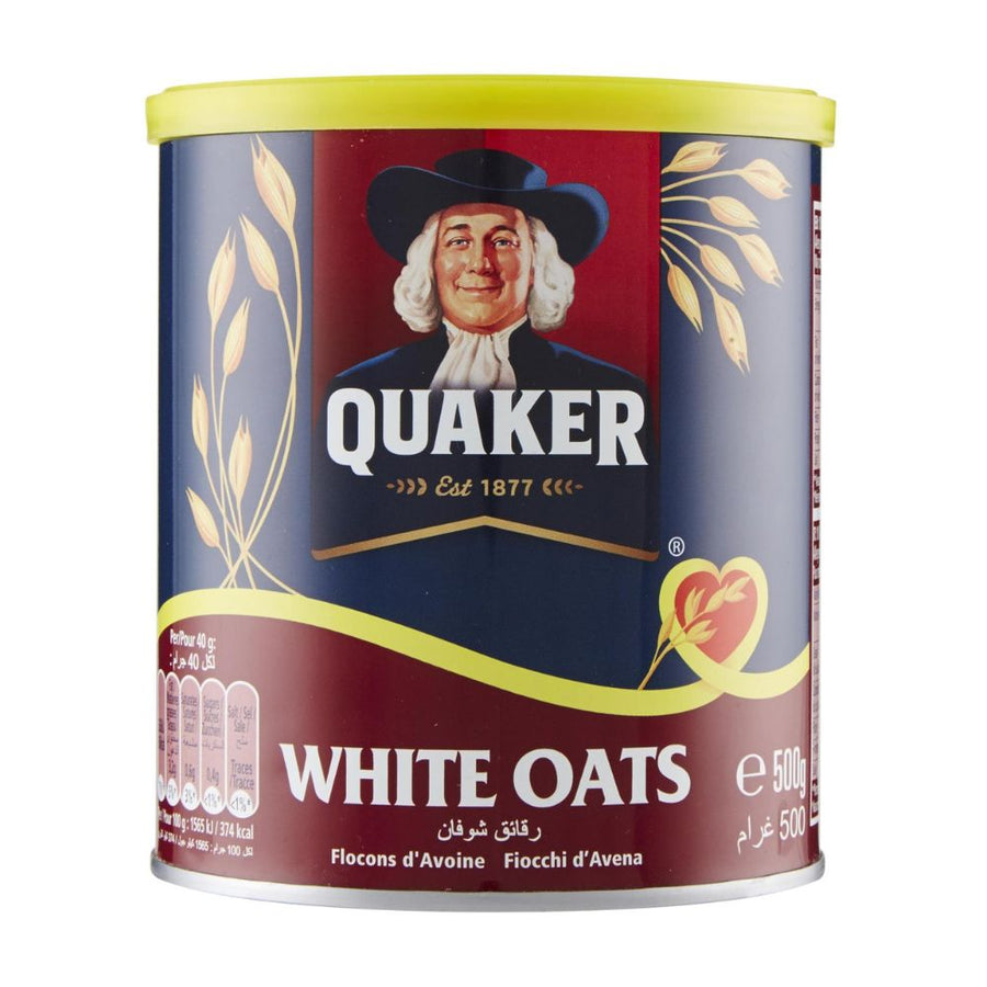 Confezione da 500g, fiocchi d'avena Quaker.