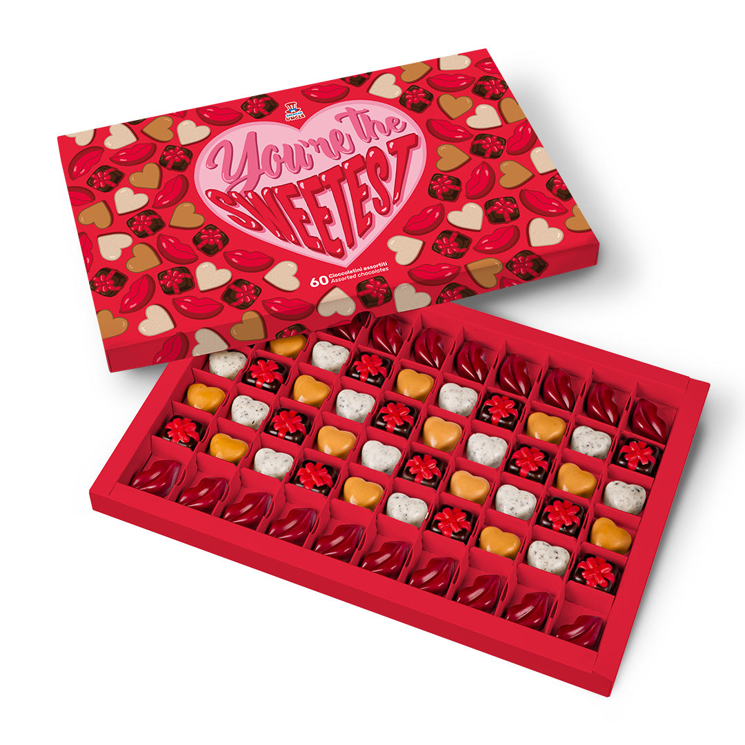 Kutija čokoladica “Ti si najslađi”, box od 600 g sa 60 miješanih čokoladica