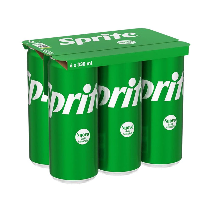 Confezione da 6, bevanda analcolica al gusto di limone e lime da 330ml Sprite.