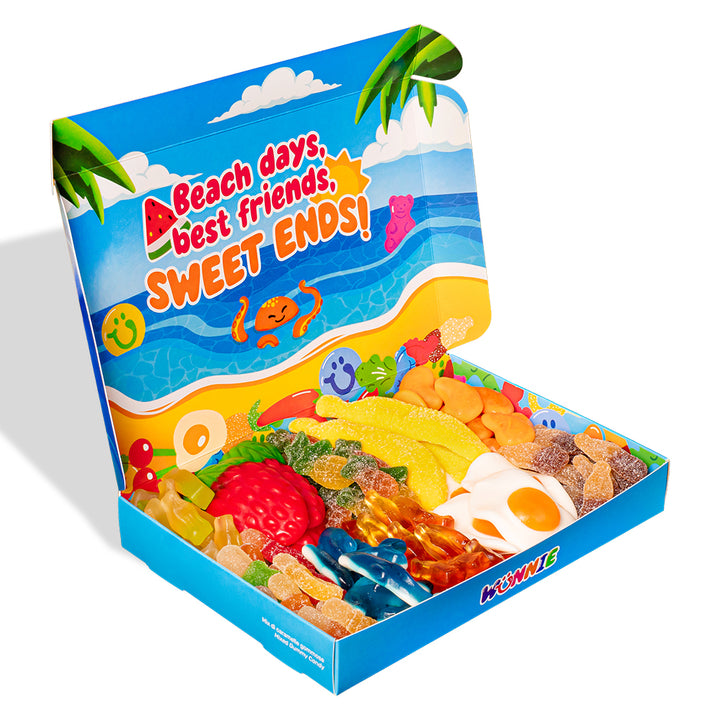 Wunnie Box Summer edition, scatola aperta di caramelle gommose da comporre