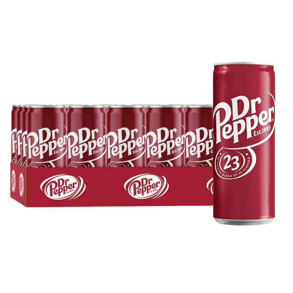 Dr Pepper, piće s okusom vanilije i karamela od 330ml (pakiranje od 24)