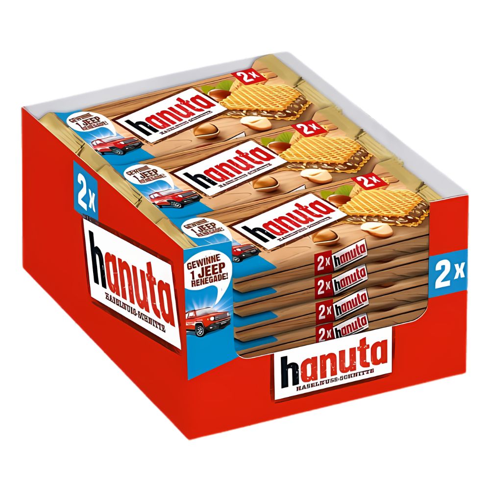 Ferrero Hanuta, vafel punjen kremom od lješnjaka od 44g (pakiranje od 18)