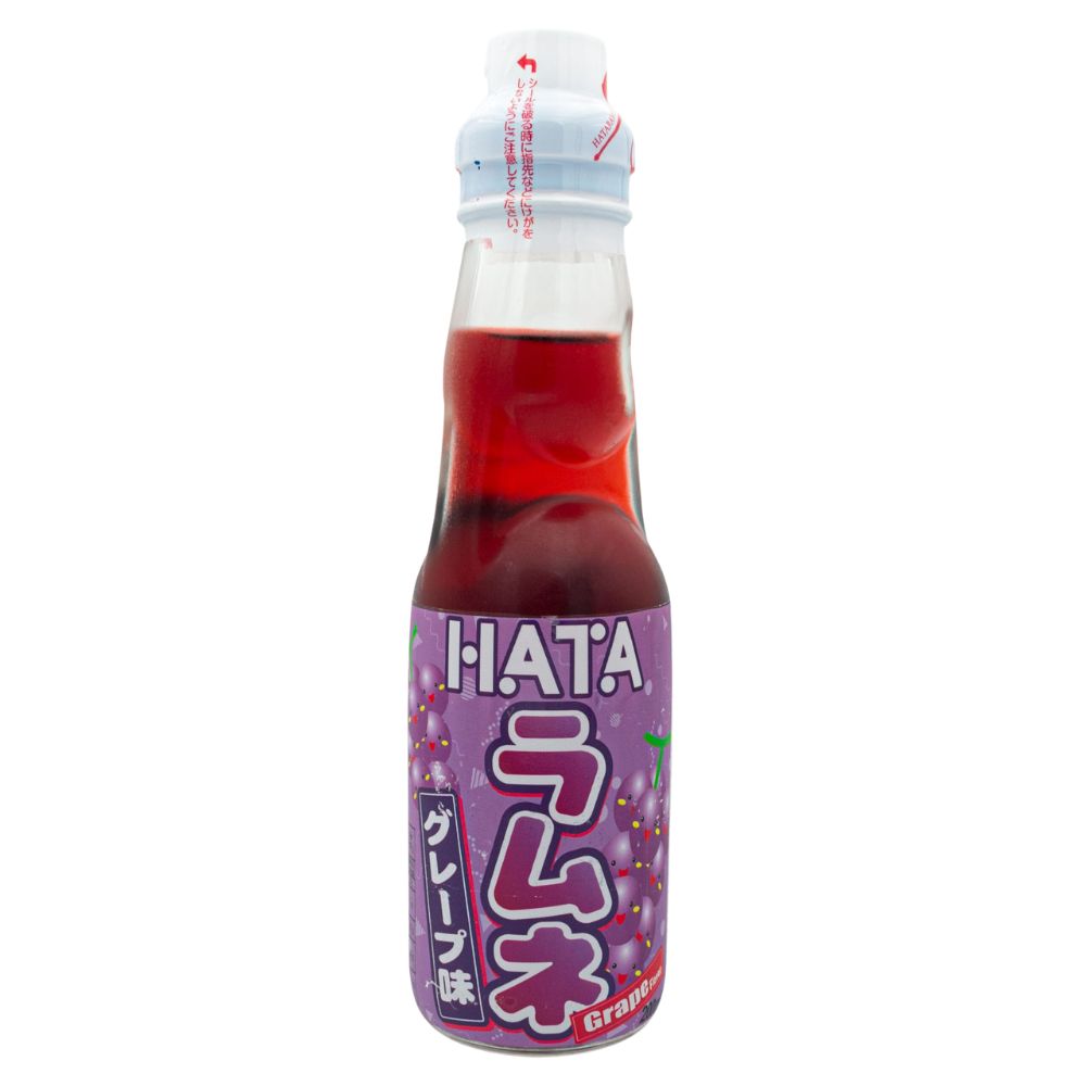 Confezione da 200ml di bevanda all'uva Ramune Hata Grape