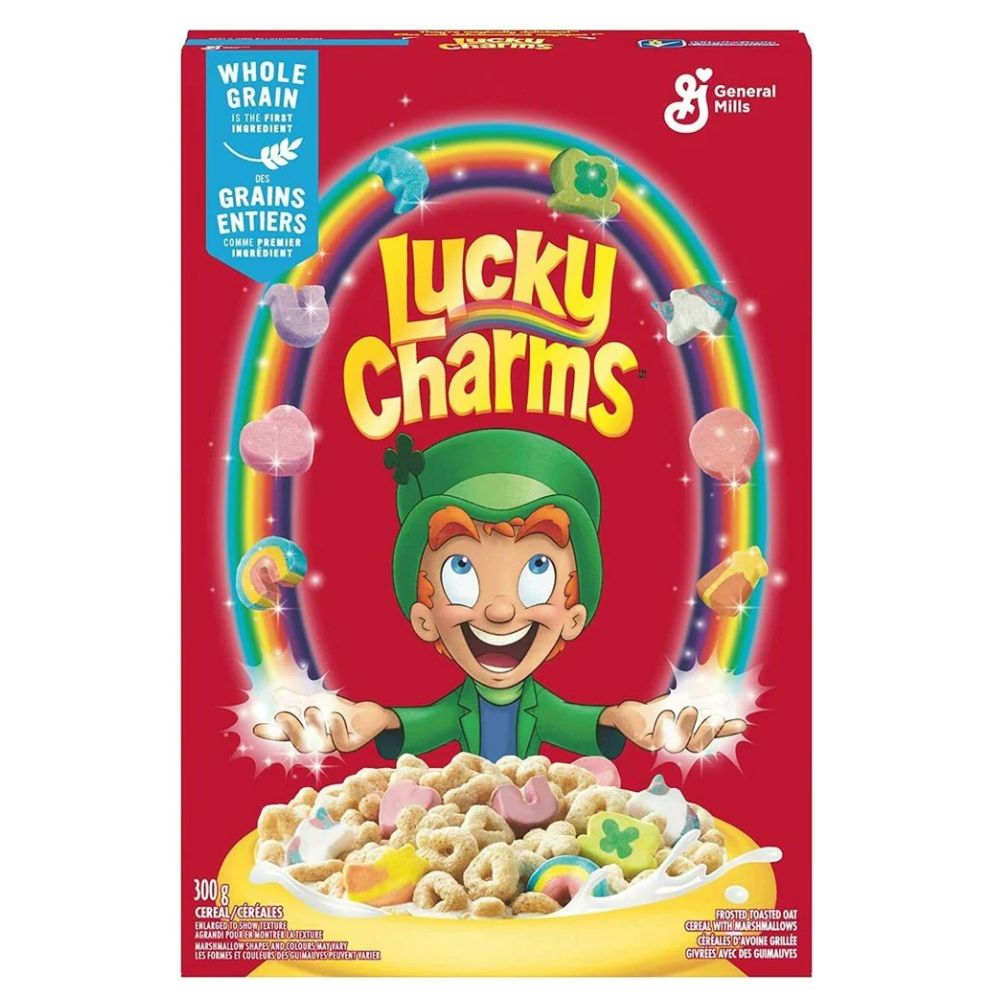 Confezione da 300g di cereali al marshmallow di Lucky Charms