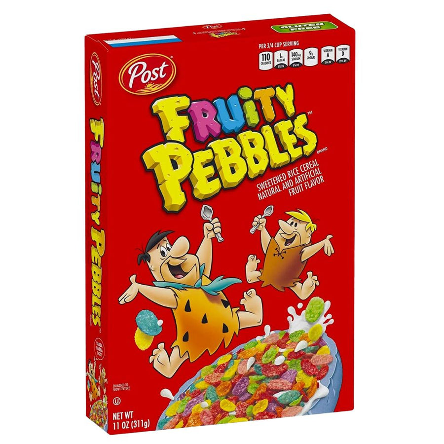 Confezione da 311g di cereali di riso Fruity Pebbles