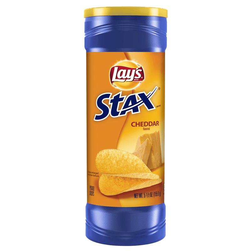 Lay's Stax Cheddar, patatine al formaggio cheddar da 155.9g (1954221424737)