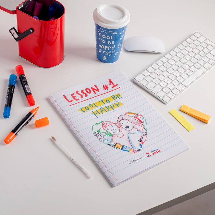 Bilježnica A4 Cool to be Happy s crtama