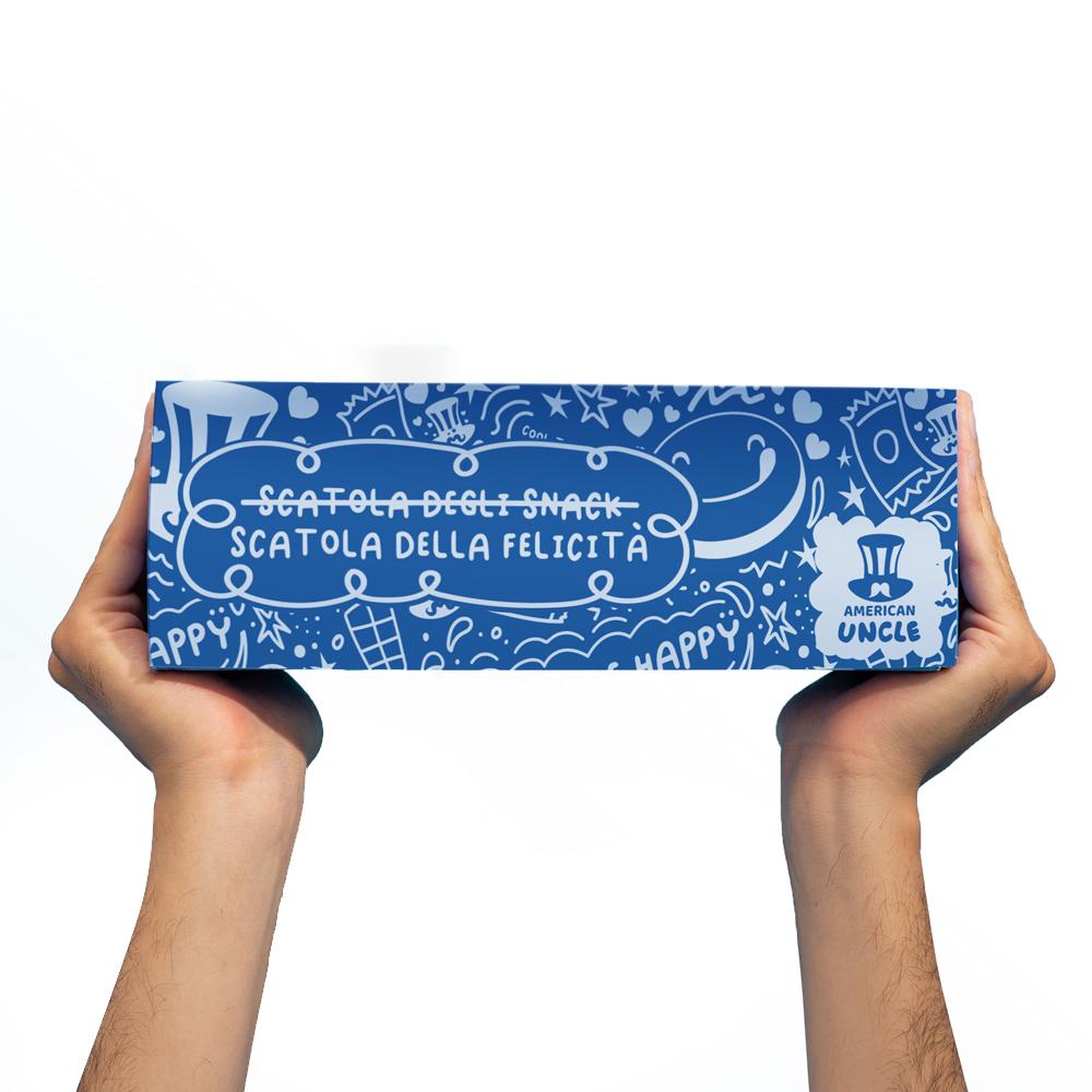 Americanbox da almeno 20 prodotti: dolce, salato e bevande