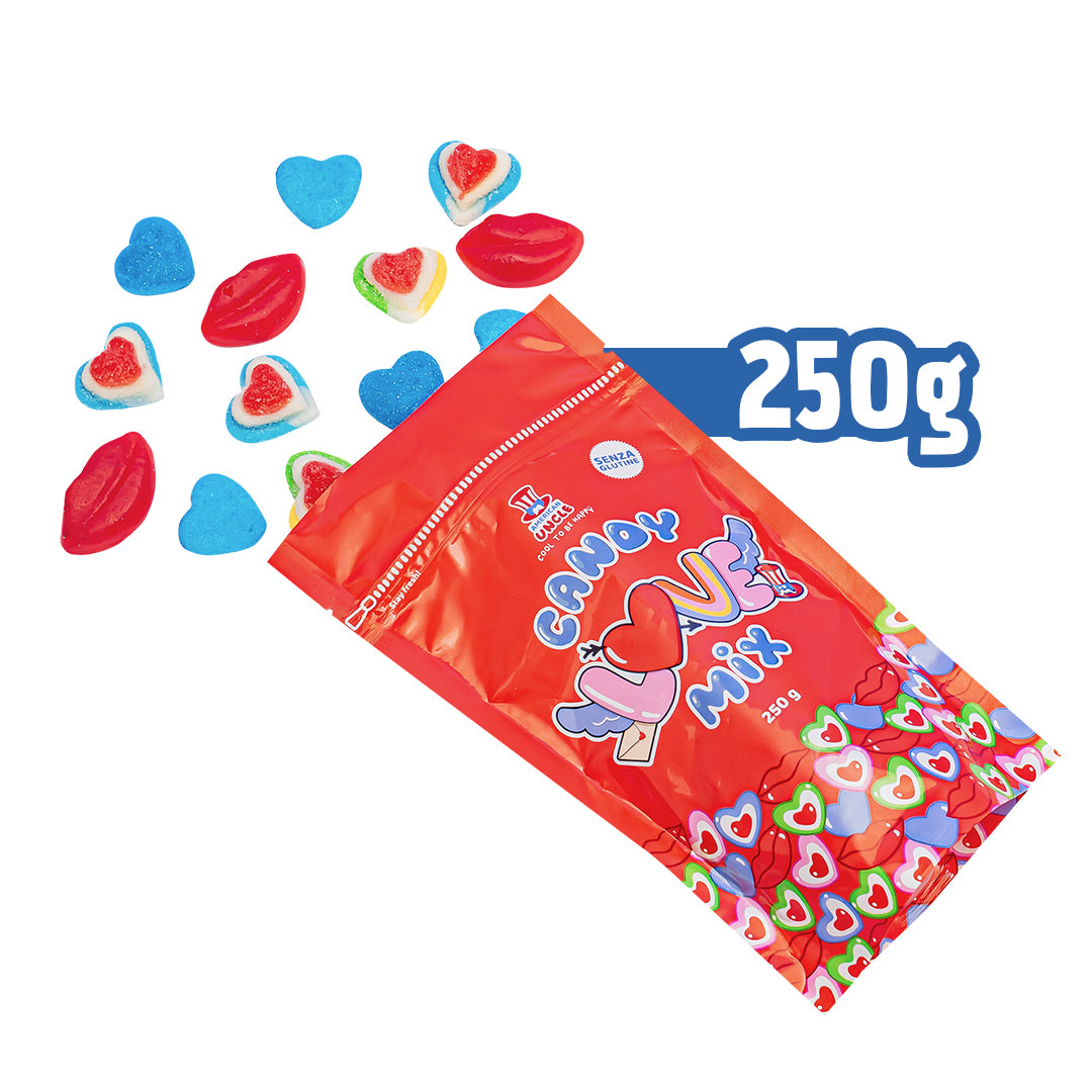 Candy mix - Love edition, pakiranje od 250g gumeni bomboni