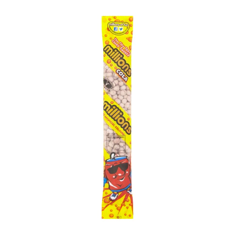Collezione da 60g di caramelle alla cola Million Tubes Cola