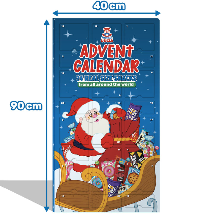 [GLUTEN FREE] XXL adventski kalendar, kutija od 24 snack Bez glutena slatkih i slanih iznenađenja u stvarnoj veličini 