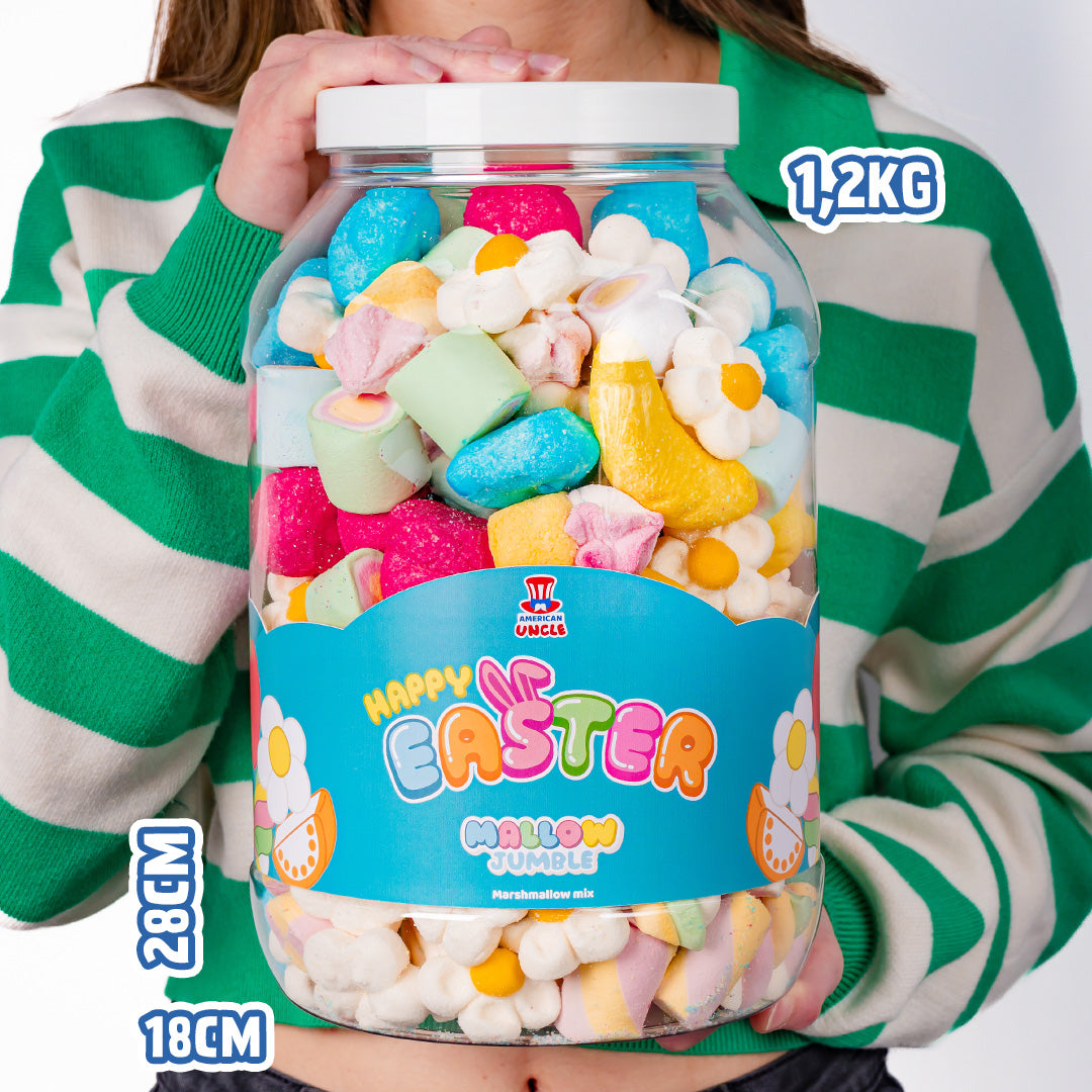 Mallow Jumble "Sretan Uskrs", staklenka marshmallow za sastavljanje s tvojim omiljenim okusima 