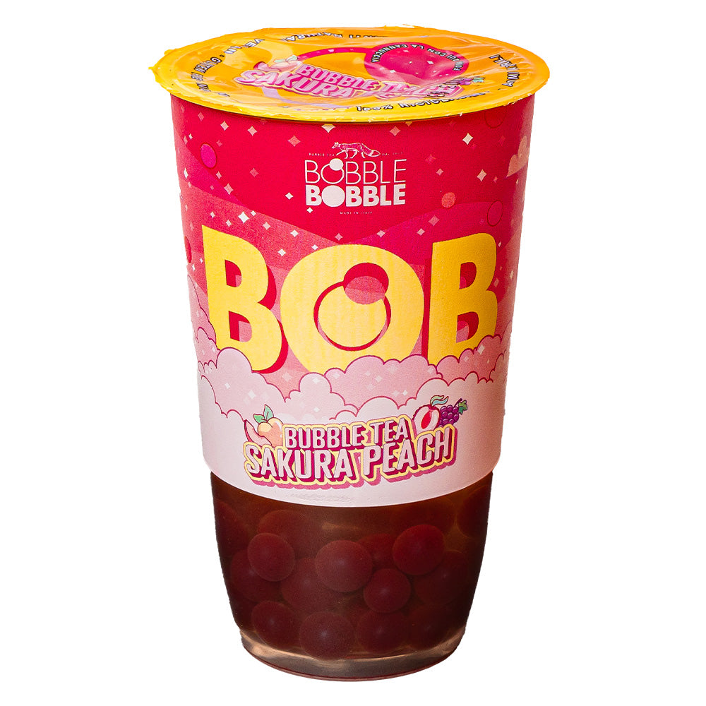 Bob Bubble Tea Sakura Peach, bubble tea s okusom breskve i ličija od 360ml 
