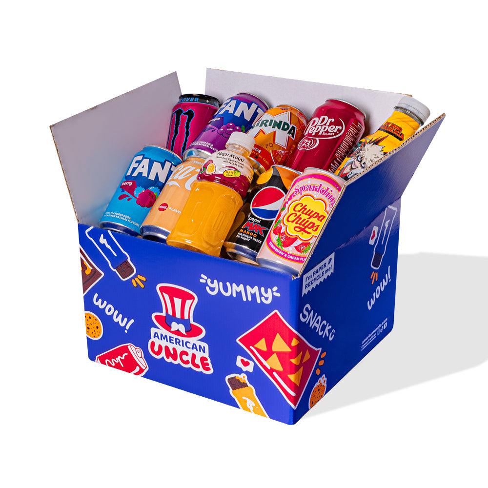 Snack box pića iz najmanje 10 međunarodnih napitaka 