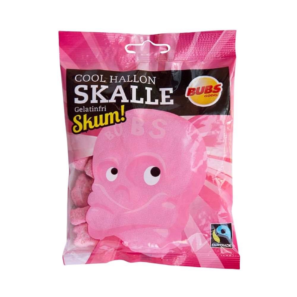 Bubs Skalle Cool Raspberry, gumene bombone okusa maline od 90g 
