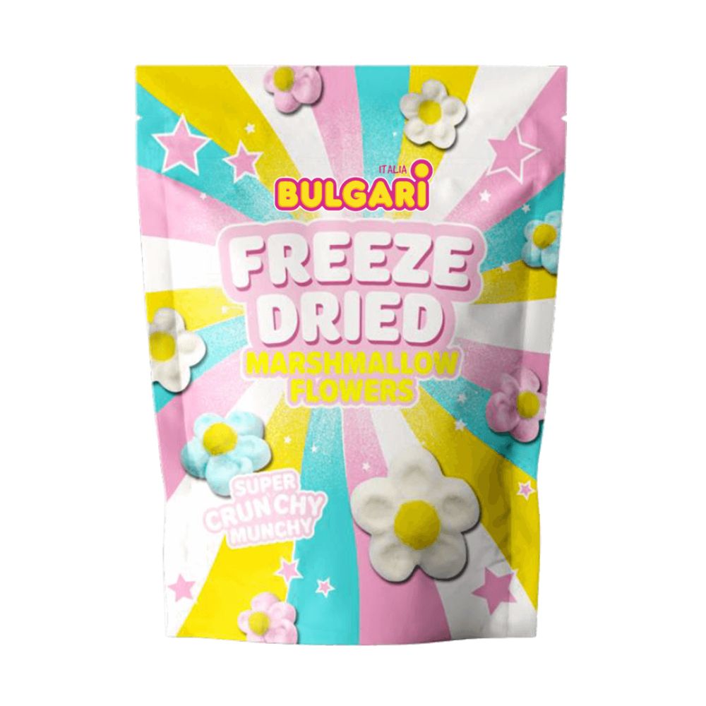 Bulgari cvijeće smrznuto sušeno Marshmallow, marshmallow liofilizirano u obliku tratinčice od 42g 