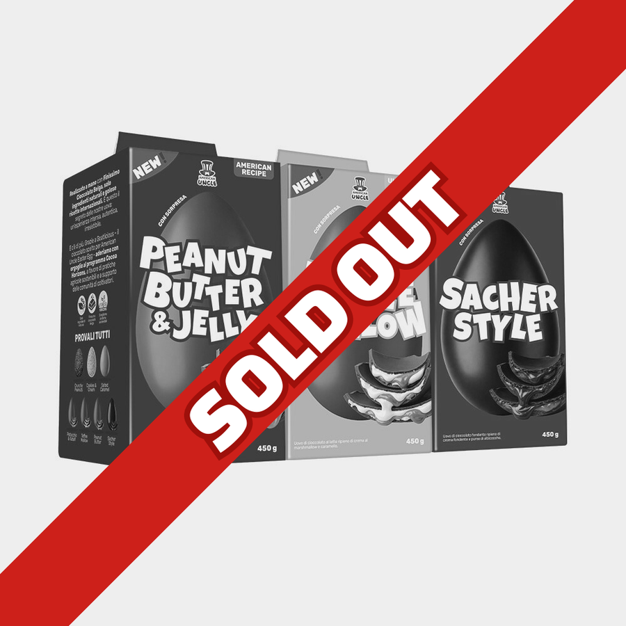 Bundle da 3 uova di pasqua: peanut butter & Jelly, Toffee Mallow, Sacher Style