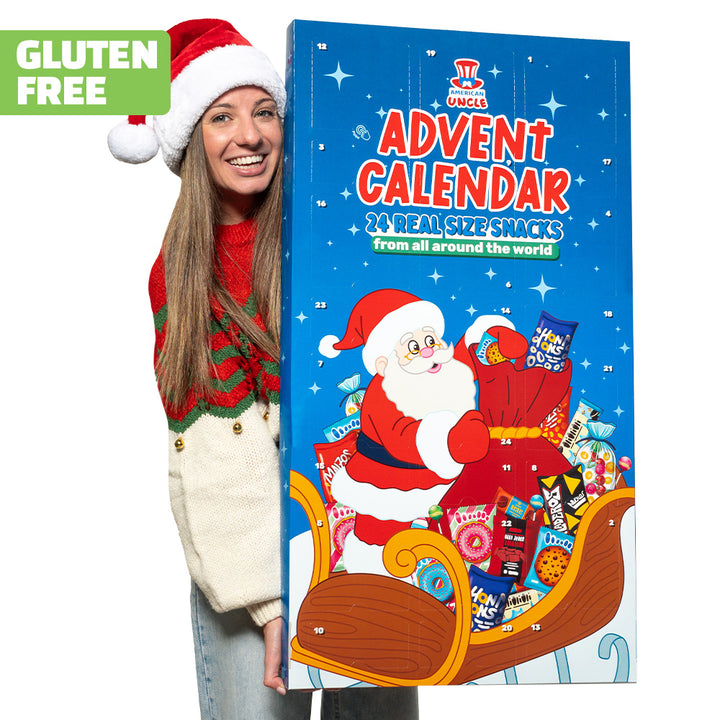 [GLUTEN FREE] XXL adventski kalendar, kutija od 24 snack Bez glutena slatkih i slanih iznenađenja u stvarnoj veličini 