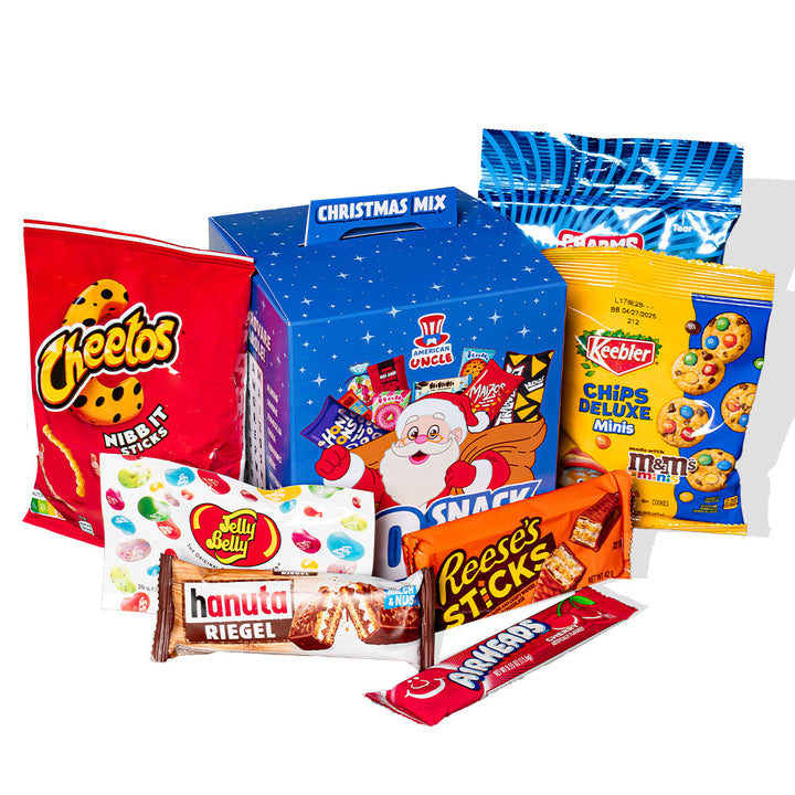 6x Božićni Mix, pakiranje od 10 snack međunarodnih slatkih i slanih iznenađenja 