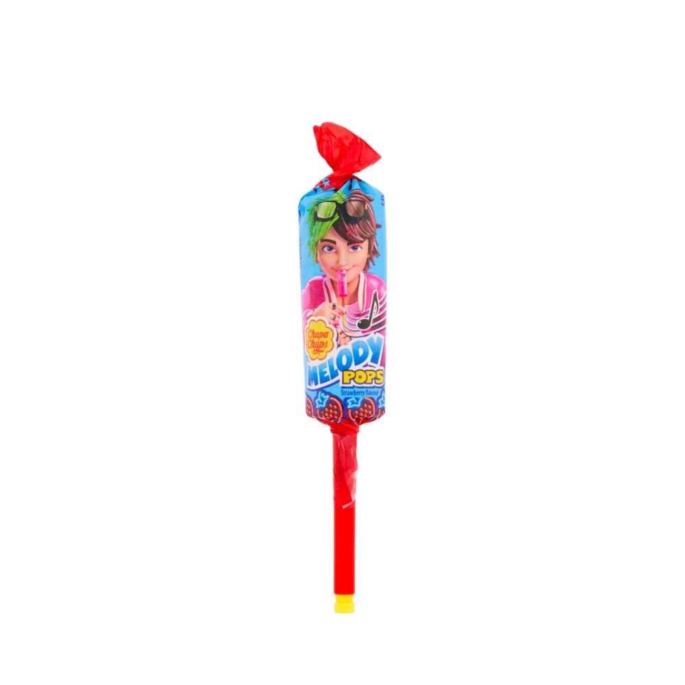 Chupa Chups Melody Pops Jagoda, lizalica od jagode od 15g 