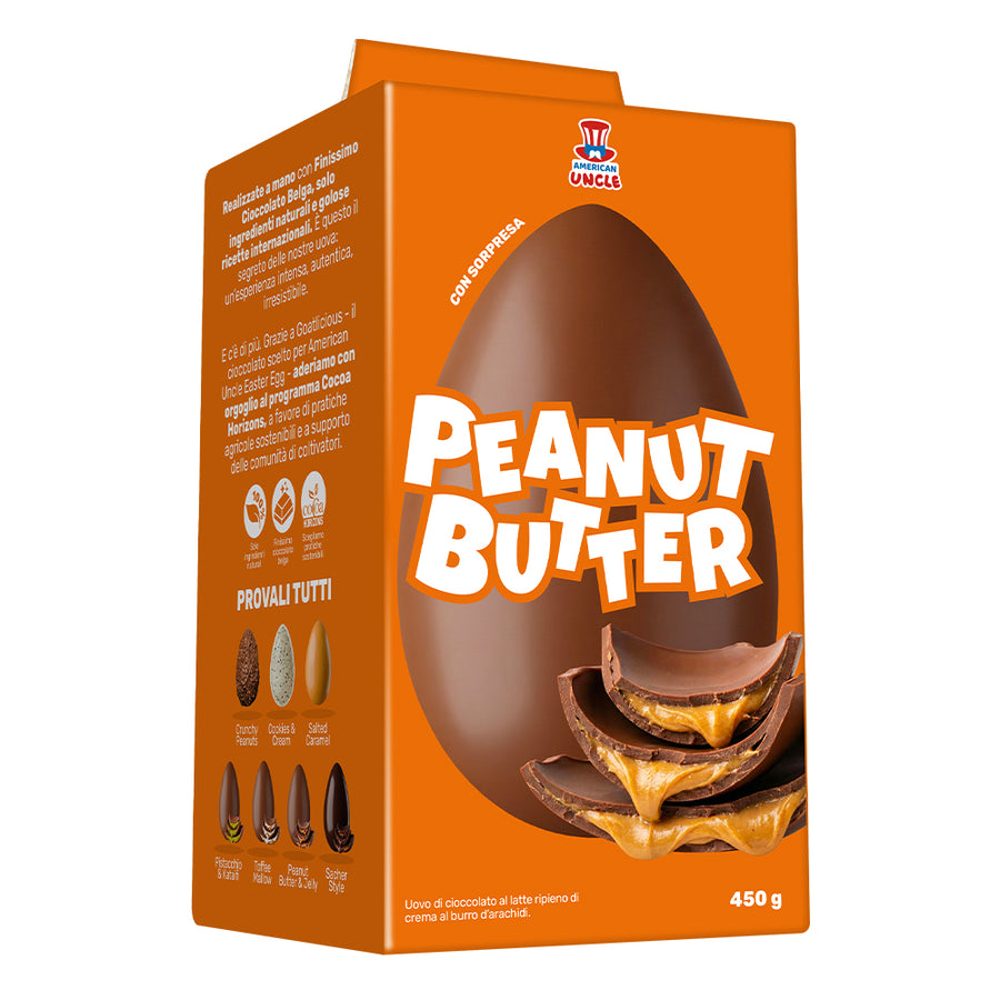 Uskršnje jaje od čokolade od 300g punjeno maslacem od kikirikija, American Uncle Peanut Butter Egg