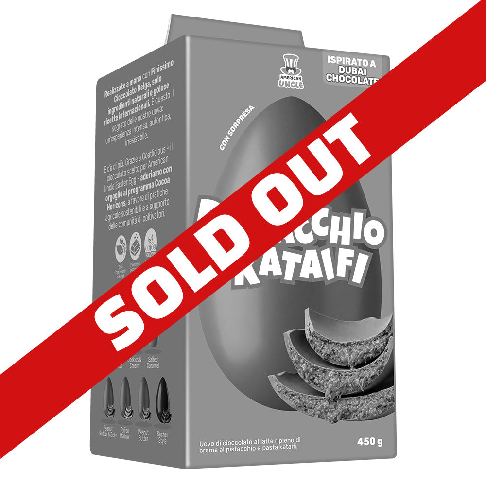 AU Uskrsno jaje Pistacija & Kataifi, mliječna čokoladna uskršnja jajeta punjena kremom od pistacija i kataifi od 450 g 