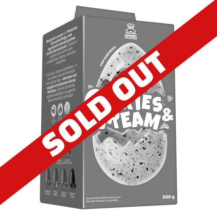 AU Cookies & Cream Uskrsno jaje, bijela čokolada s komadićima kakao keksa u zrnu, 300 g 