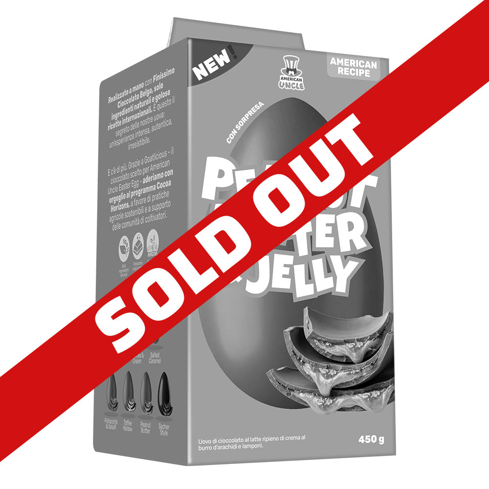 AU Uskršnje jaje od maslaca od kikirikija i želea, mliječna čokolada punjena kremom od maslaca od kikirikija i malina, 450 g 