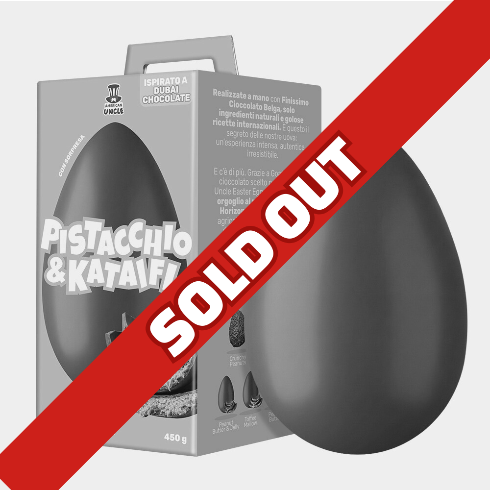 AU Uskrsno jaje Pistacija & Kataifi, mliječna čokoladna uskršnja jajeta punjena kremom od pistacija i kataifi od 450 g 