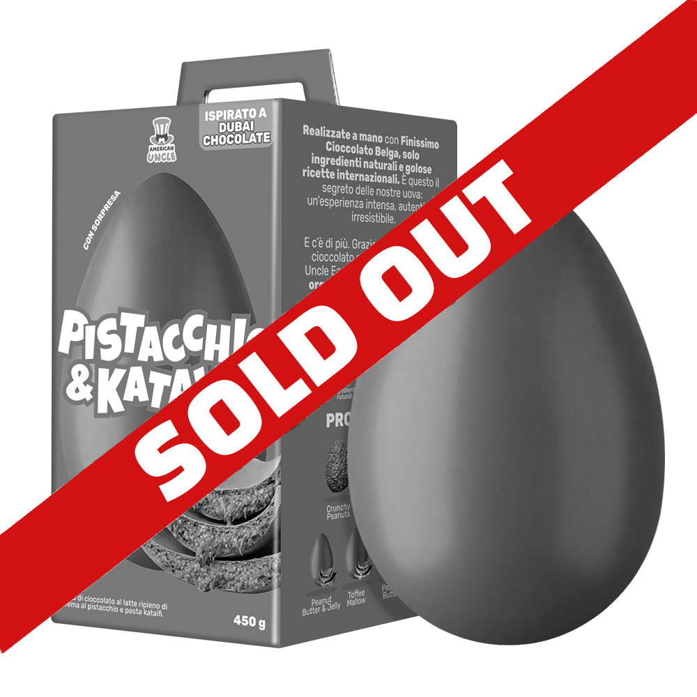 AU Uskrsno jaje Pistacija & Kataifi, mliječna čokoladna uskršnja jajeta punjena kremom od pistacija i kataifi od 450 g 