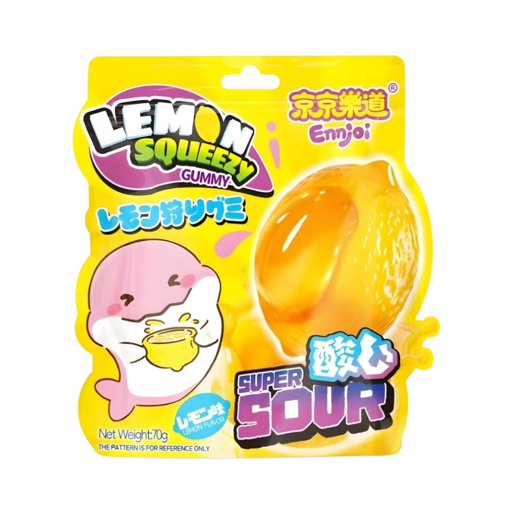 Ennjoi Lemon Squeezy Gummy, gumene bombone okusa limuna od 70 g 