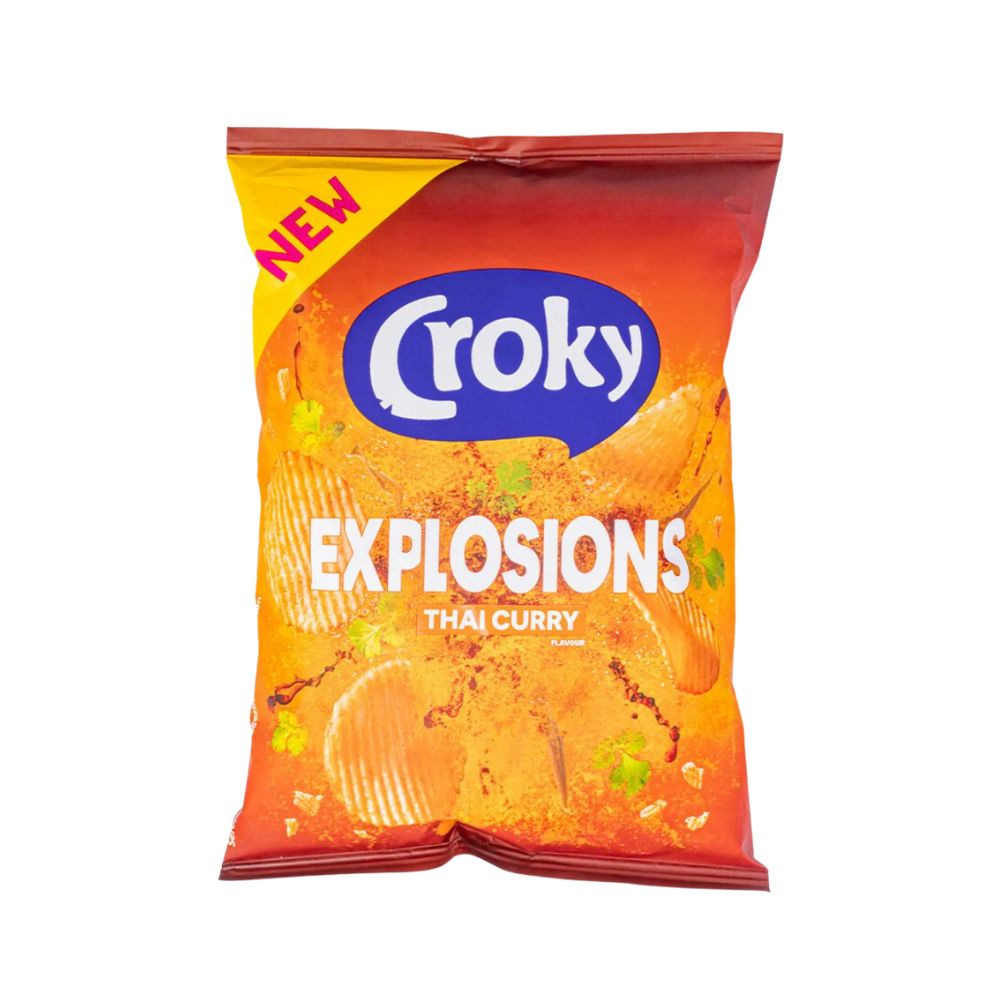 Croky Thai Curry Explosions, čips s curryjem od 40g 