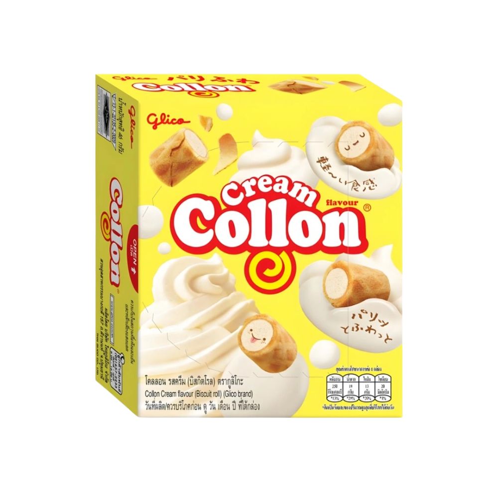 Glico Cream Collon Biscuit Roll, kolačići s okusom kreme od 41 g 