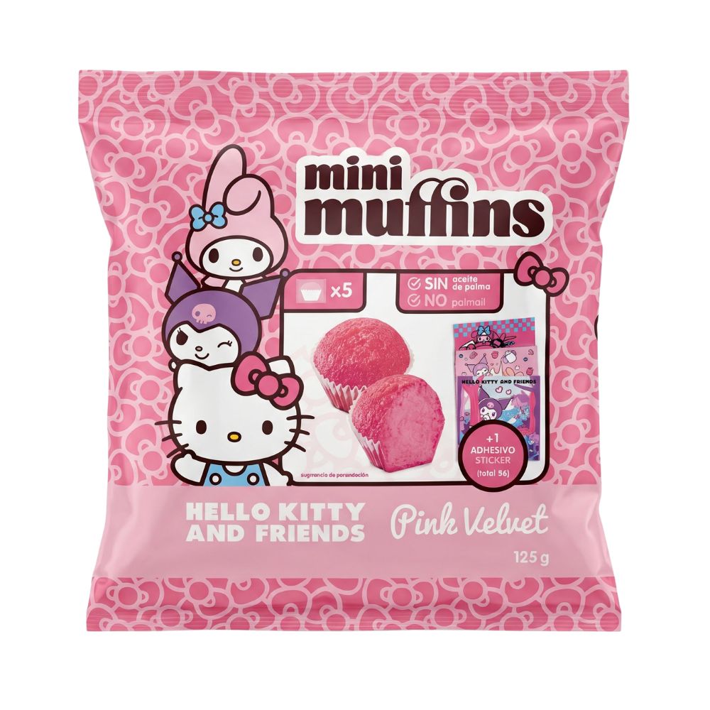 Hello Kitty mini muffin ružičasti baršun 125 g 