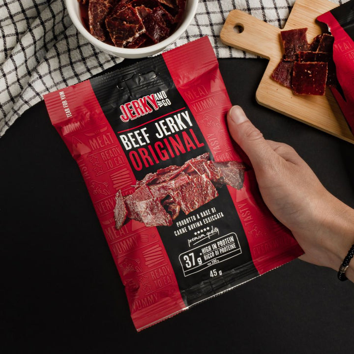Jerky and Go Beef Jerky Original, sušena govedina od 45g 