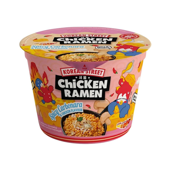K.STREET Spicy Carbo Chicken bowl noodles 106g 