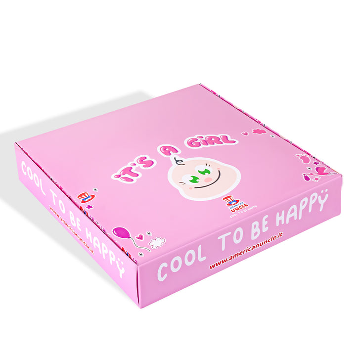 Candy Cube Kit “It’s a girl”, kutijice s gumama od 50g idealne za baby shower ili rođenje (25, 50 ili 75 kom) 