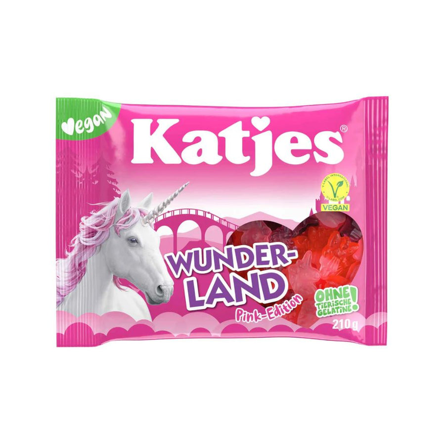 Katjes Wunder-land Pink-Edition, caramelle gommose al gusto di frutta da 210g