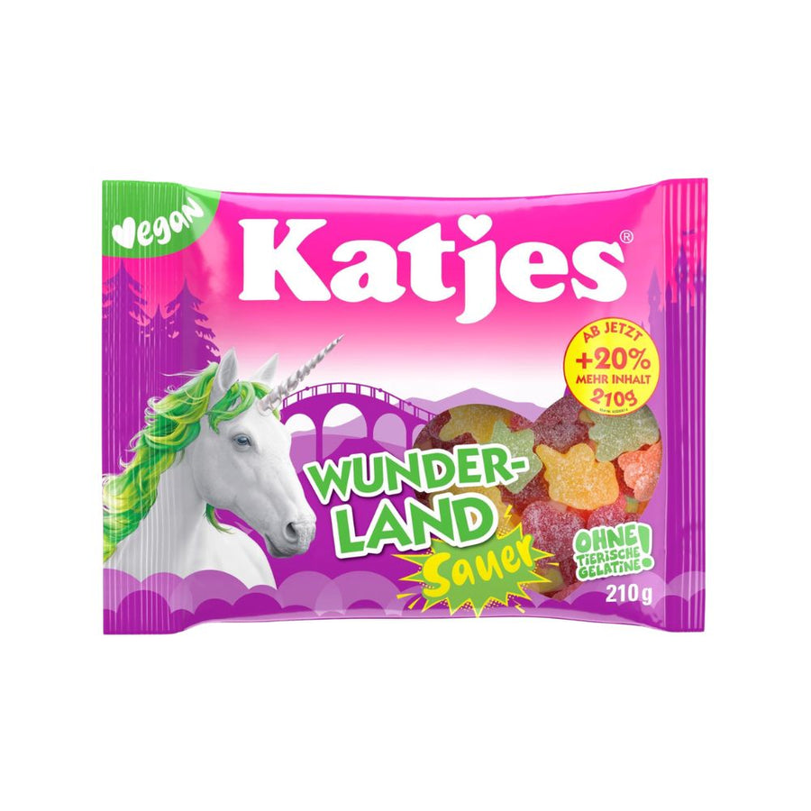 Katjes Wunderland Sauer - caramelle gommose alla frutta 120g