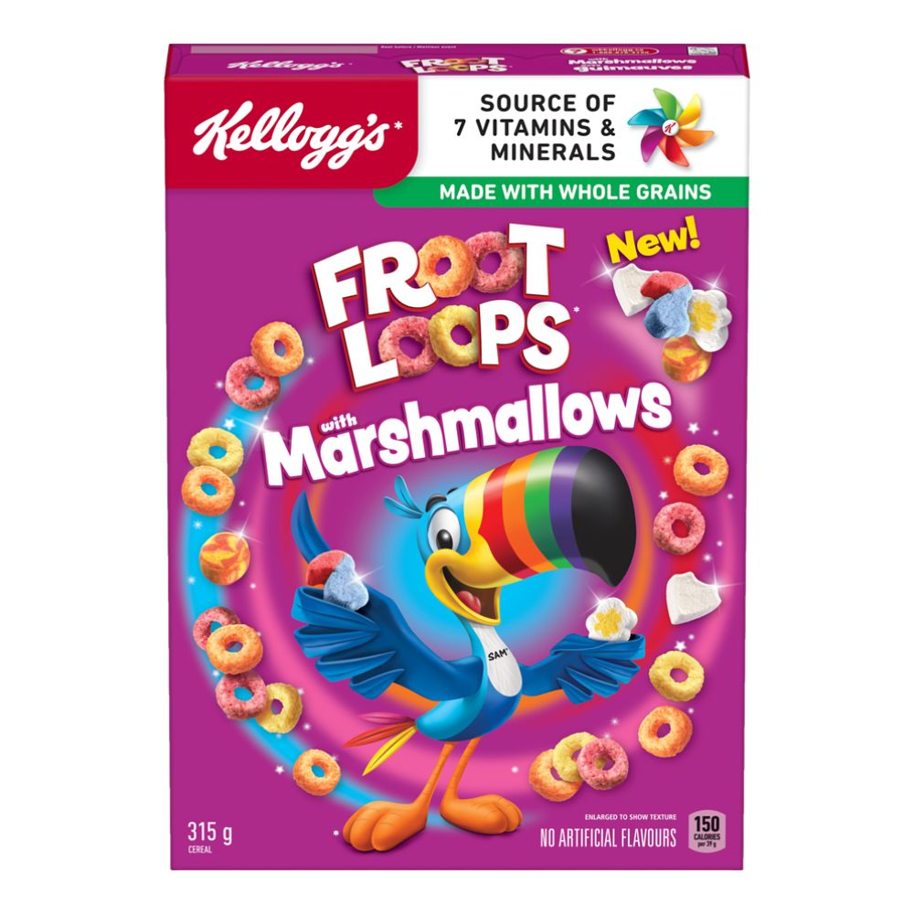 Kellogg's Froot Loops Marshmallows, žitarice s marshmallowima od 315g 