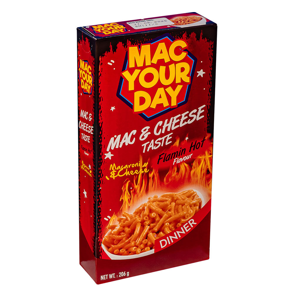 Mac Your Day Mac & Cheese Flamin Hot, priprema za ljutu tjesteninu od 206g 