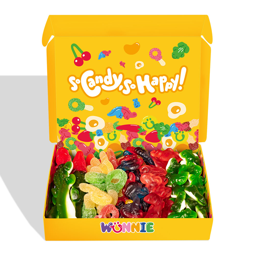 Wunnie box "So Candy, So Happy", 5 kutija gumenih bombona u raznim okusima od 480g 