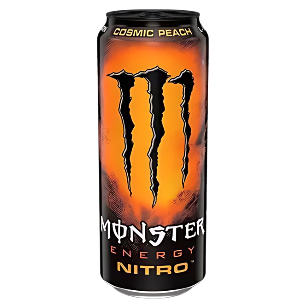 (Monster nije za kolekcionare, oštećena) Monster Energy Nitro Cosmic Peach, energy drink s okusom breskve, 500 ml 