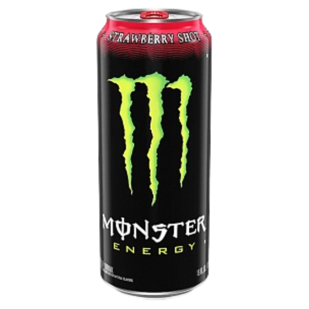 Monster Energy Strawberry Shot Zero Sugar, energetski napitak okusa jagode od 473 ml 
