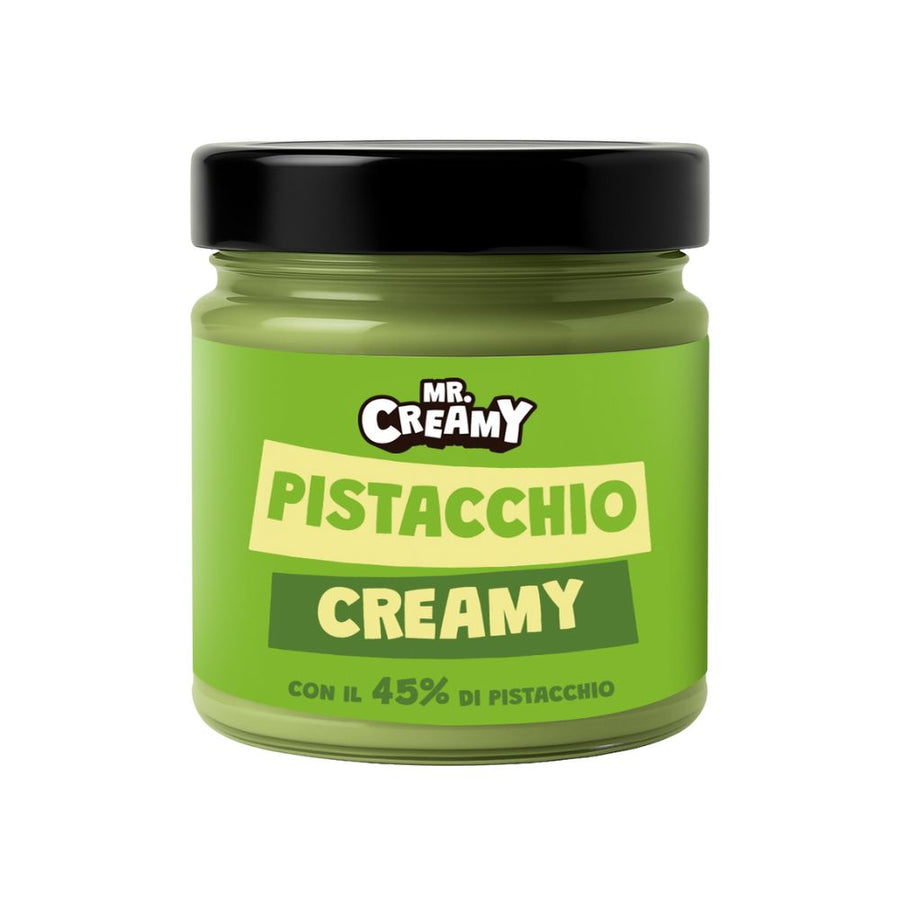 Mr. Creamy Pistacchio Creamy, crema spalmabile al Pistacchio 45% da 200g.