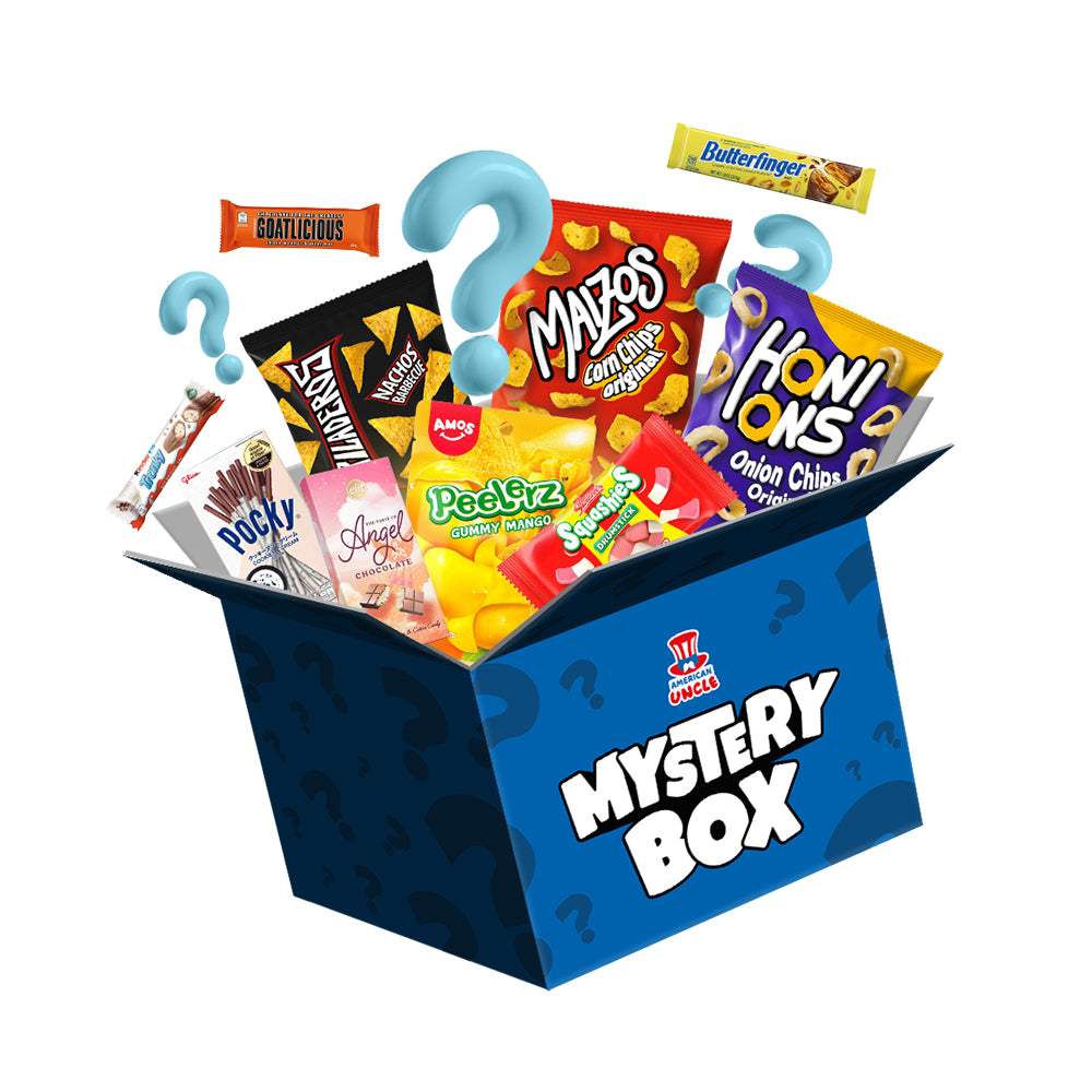 Mystery Box Medium, kutija iznenađenja sa 40 snack slatkih, slanih i pića 