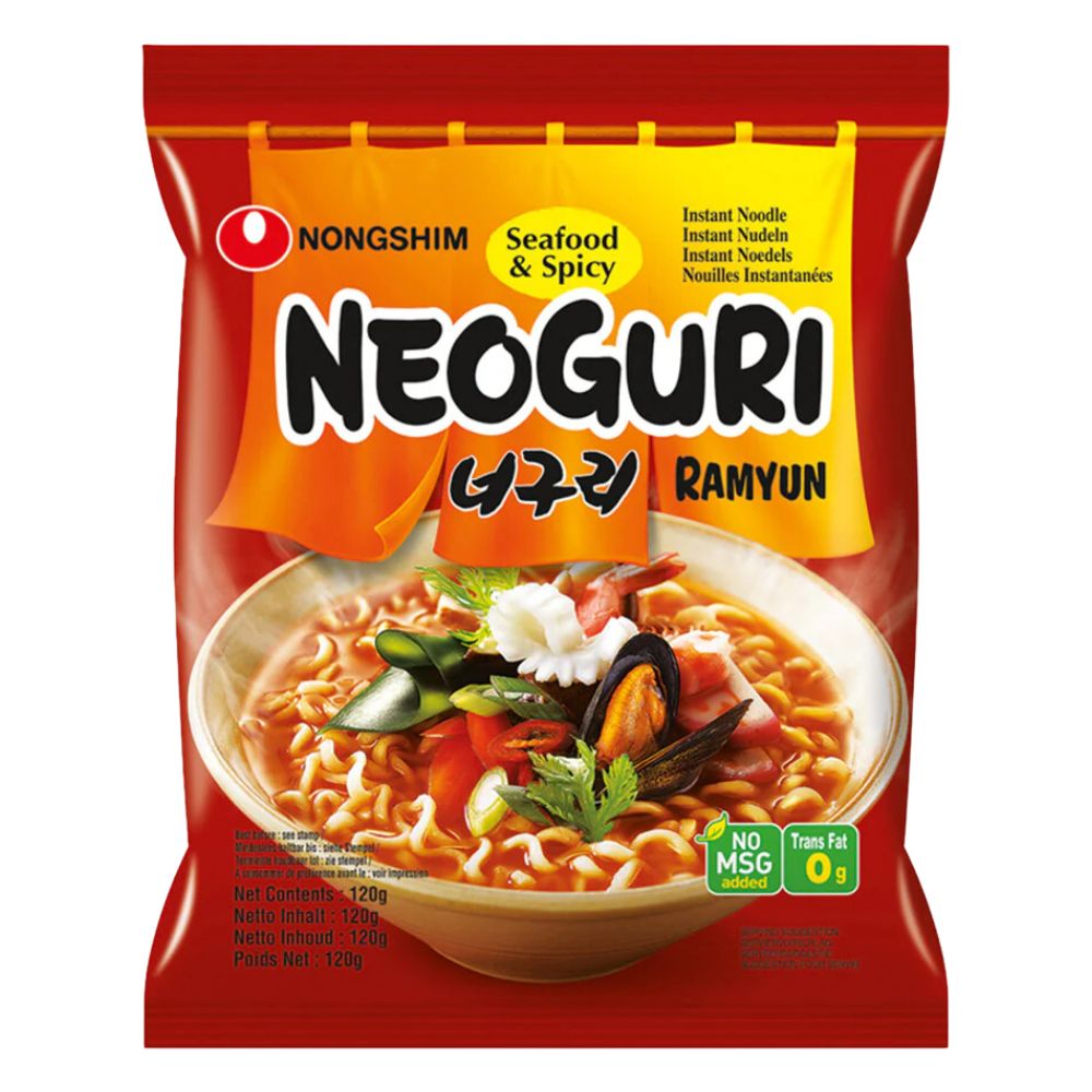 Neoguri Seafood & Spicy, rezanci s okusom ljutih morskih plodova od 120g 
